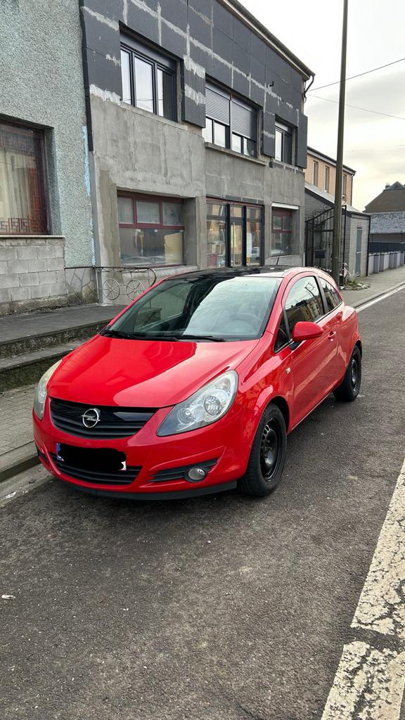 Opel corsa, Rouge, Achat, Noir, 5 places