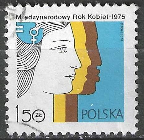 Pologne 1975 - Yvert 2235 - Année de la femme (ST), Timbres & Monnaies, Timbres | Europe | Autre, Envoi, Pologne, Affranchi