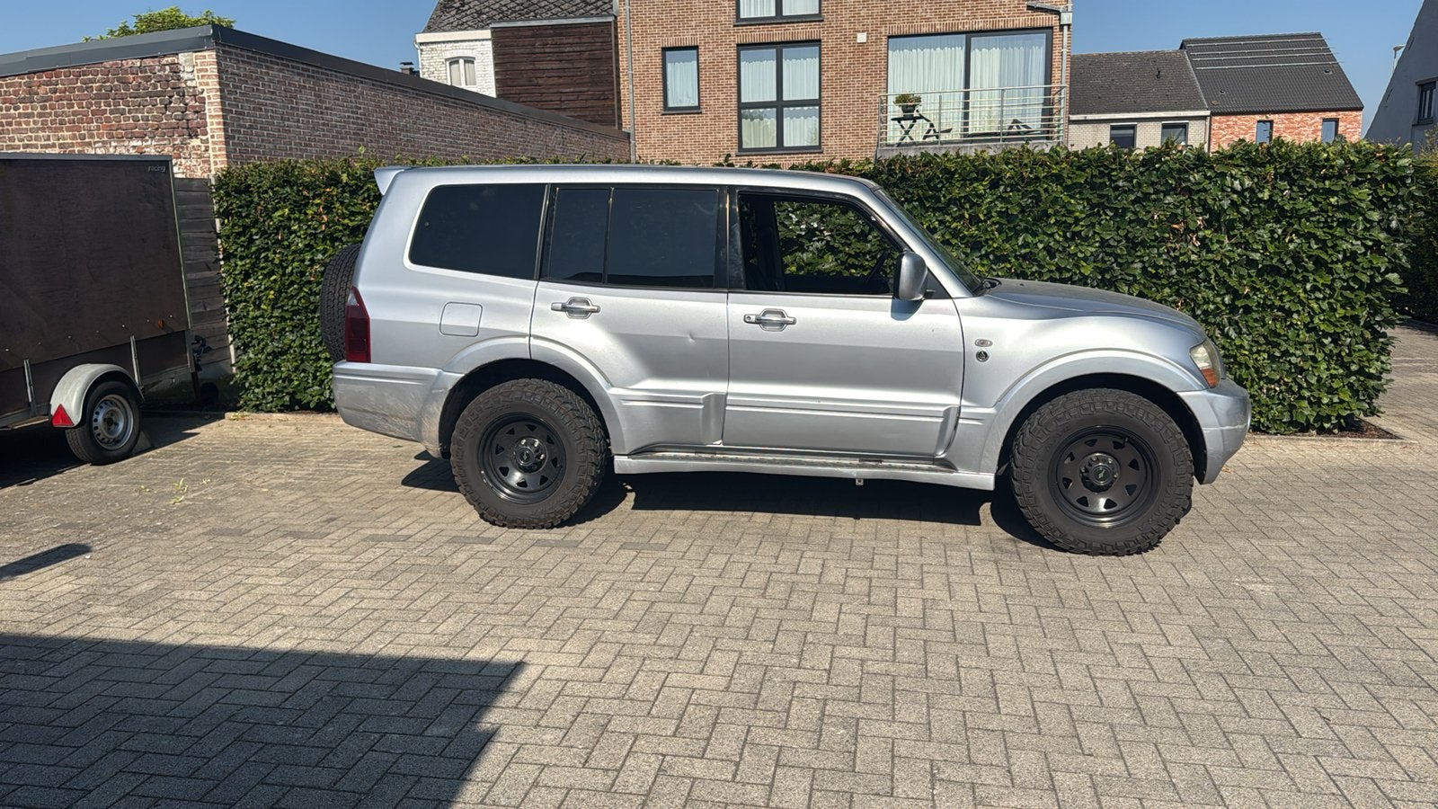 Mitsubishi Pajero 3.2 dakar., Autos, Argent ou Gris, Achat, Attache-remorque, Noir