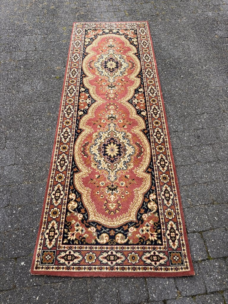 Klassieke Oosterse Loper Lano Royal– Scheerwol – 80 x 250cm, Ophalen, 200 cm of meer, 50 tot 100 cm, Zo goed als nieuw