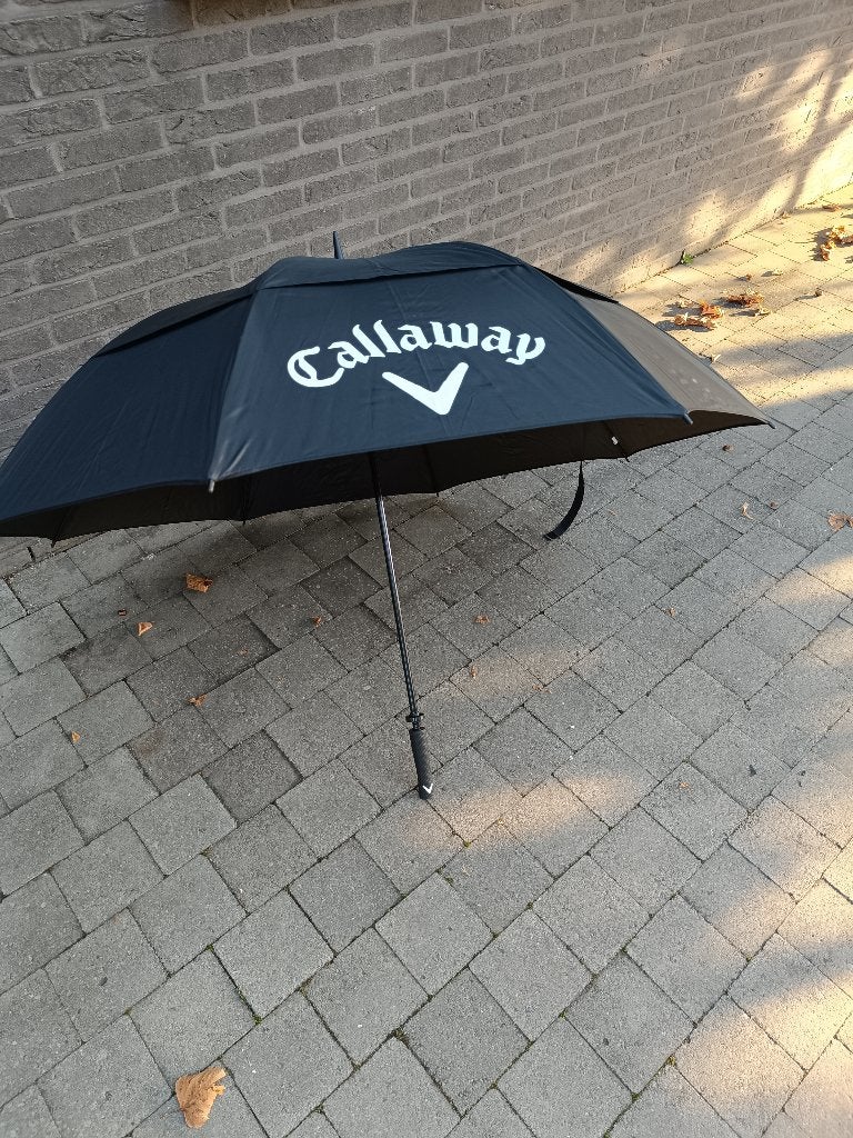 Golfparaplu Callaway Shield double canopy nieuw, Sport en Fitness, Ophalen, Nieuw, Overige typen, Callaway