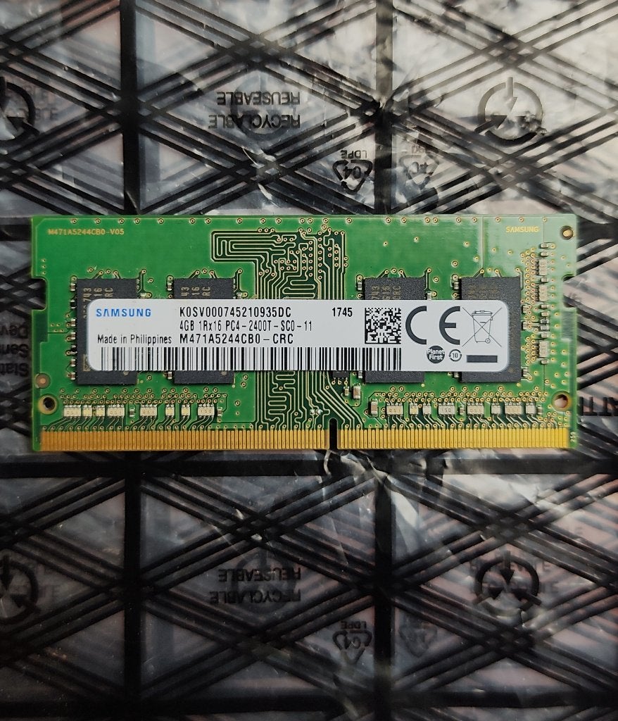 Ram sodimm DDR4 4Gb 2400Mhz Samsung, Informatique & Logiciels, Enlèvement ou Envoi, DDR4, Utilisé, Laptop