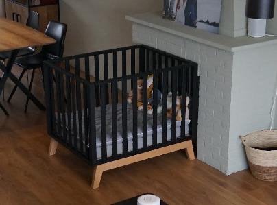 Baby park zwart natuur, Ophalen, Zo goed als nieuw, Boxkleed
