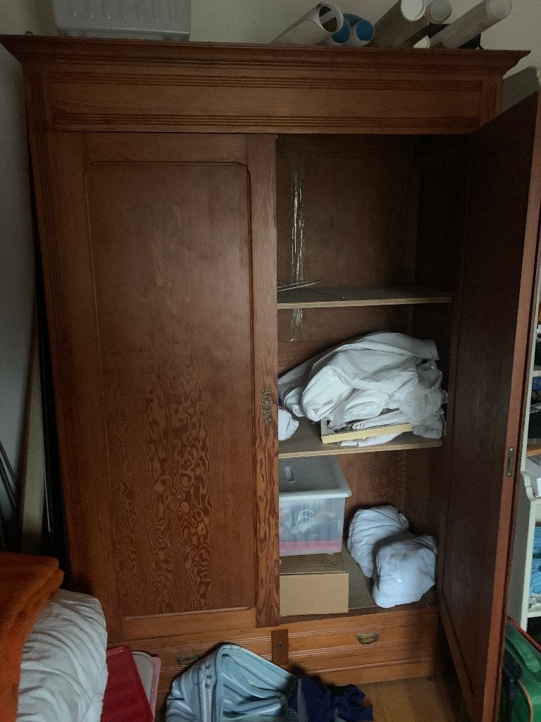 Kast, Ophalen, Overige houtsoorten, Met plank(en)