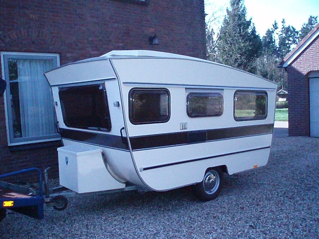 Otten Trekker DS Retro Caravan, Caravans en Kamperen, Overige merken, Standaardzit, Kachel, Tot en met 2