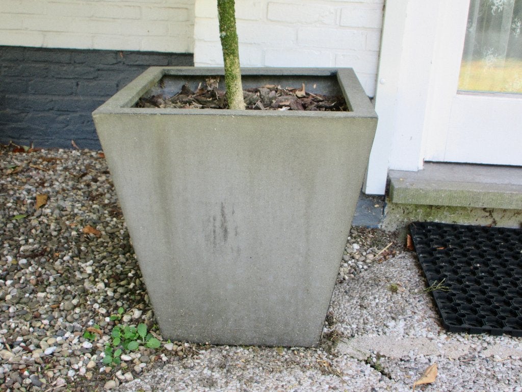 Paire de pots de fleurs carrés, Balcon, 40 à 70 cm, 25 à 40 cm, Poterie
