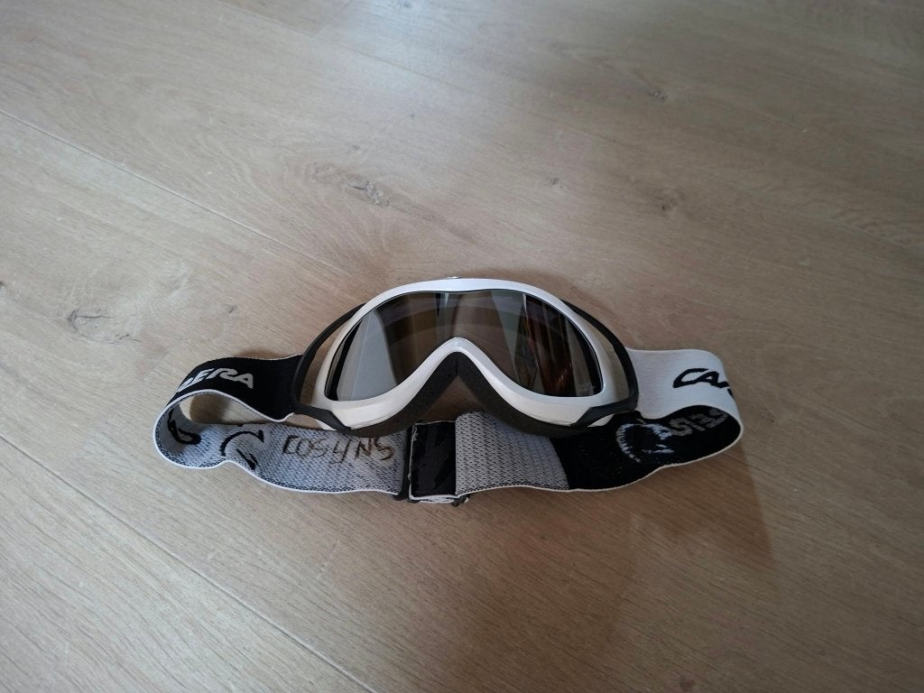 Carrera : Lunettes de ski Chiodo Silver Flash, Autres marques, Enlèvement ou Envoi, Utilisé, Autres types