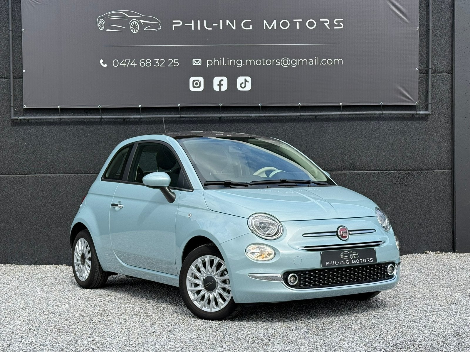 Fiat 500 1.0i MHEV, Toit Panoramique, Gps, Hybrid, 15000 km, Voorwielaandrijving, 4 zetels, Stof, Handgeschakeld