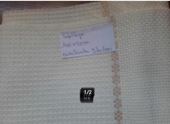 Encore à broder - Chemin de table avec bande AIDA 3kr/cm, Enlèvement ou Envoi, Neuf, Broderies à la main, Pièce ou Accessoires