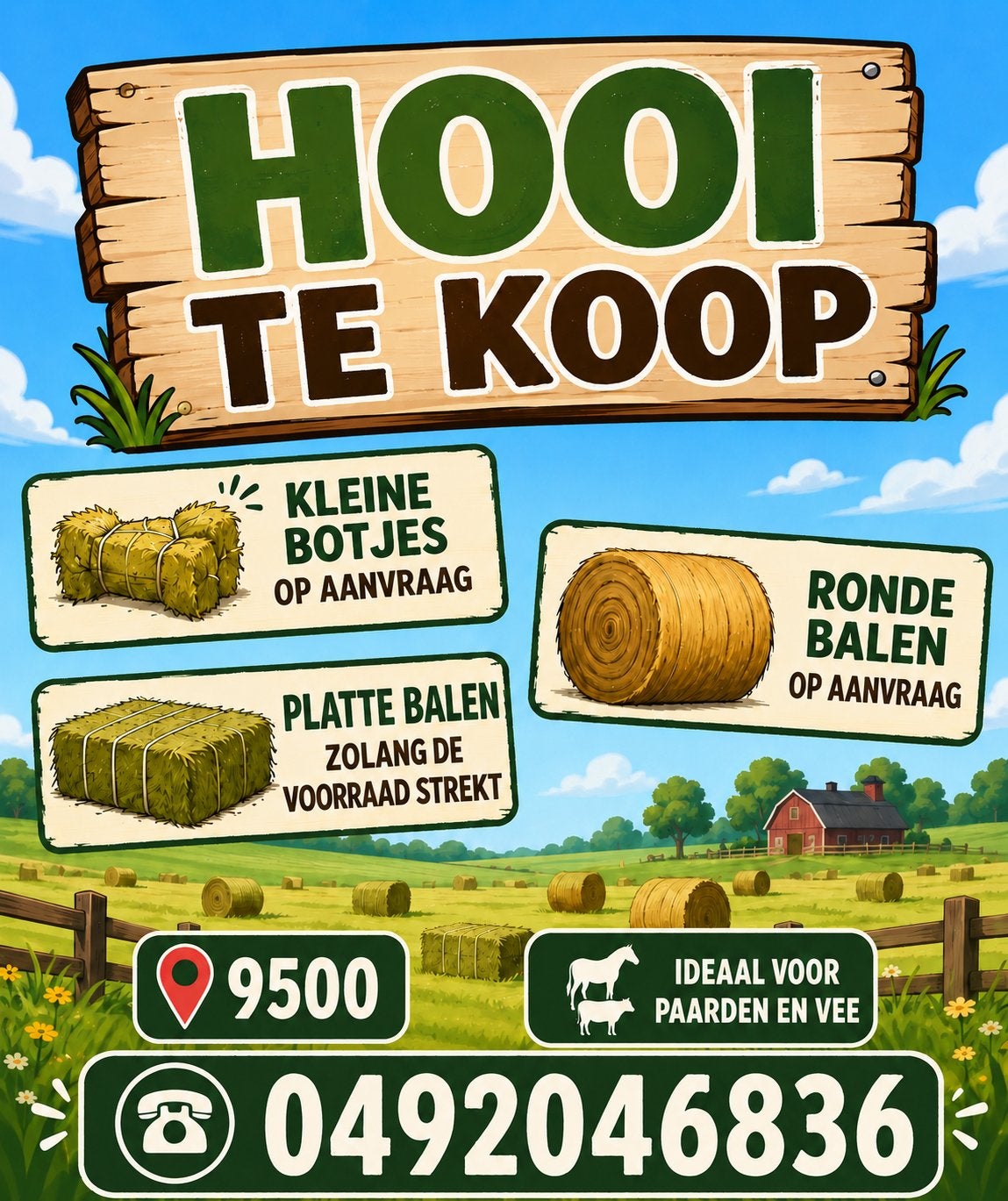 Hooi te koop, Tickets en Kaartjes