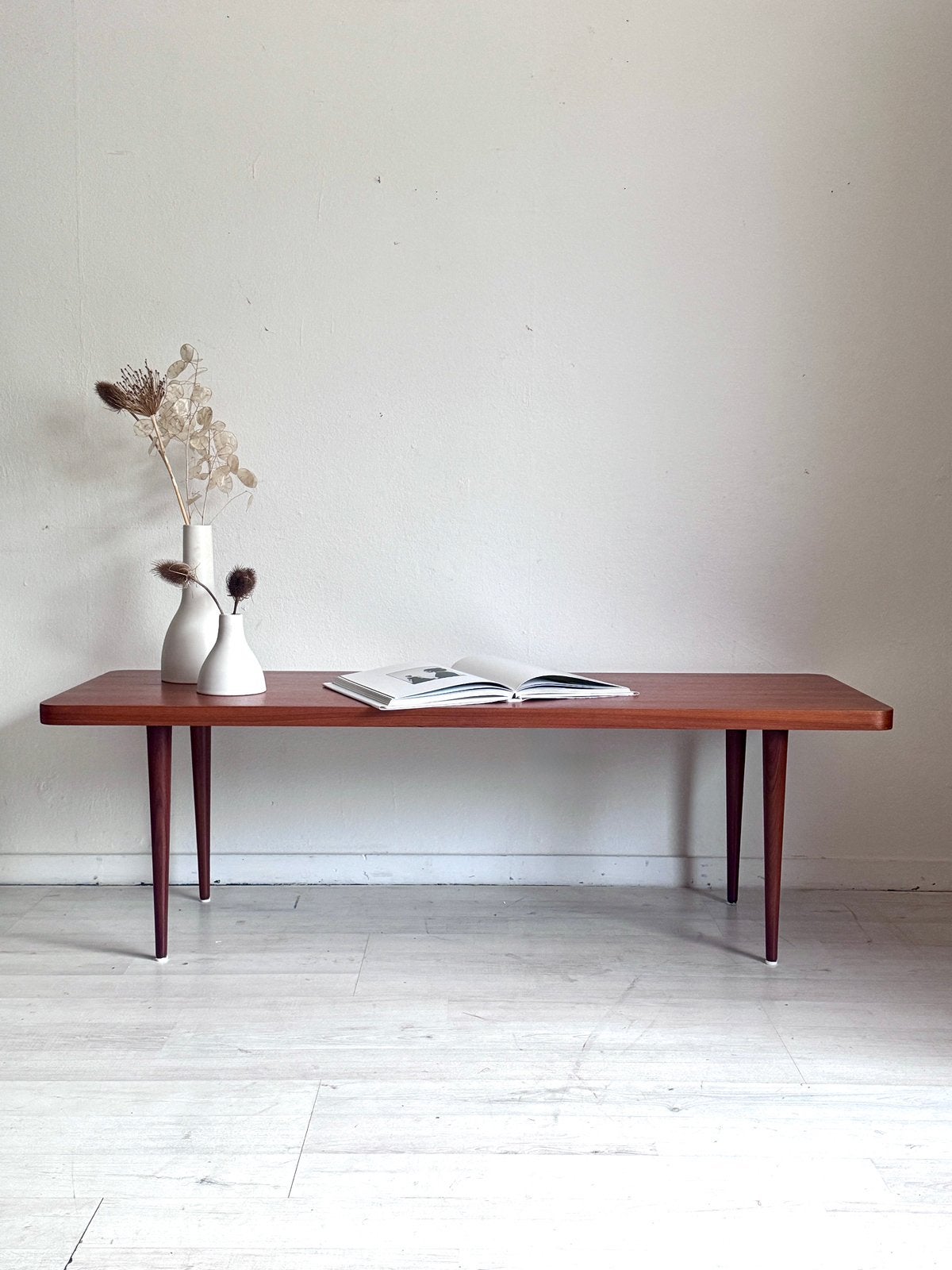Vintage teak coffeetable / salontafel – jaren 60, Huis en Inrichting, Tafels | Salontafels, 100 tot 150 cm, Teakhout, Minder dan 50 cm