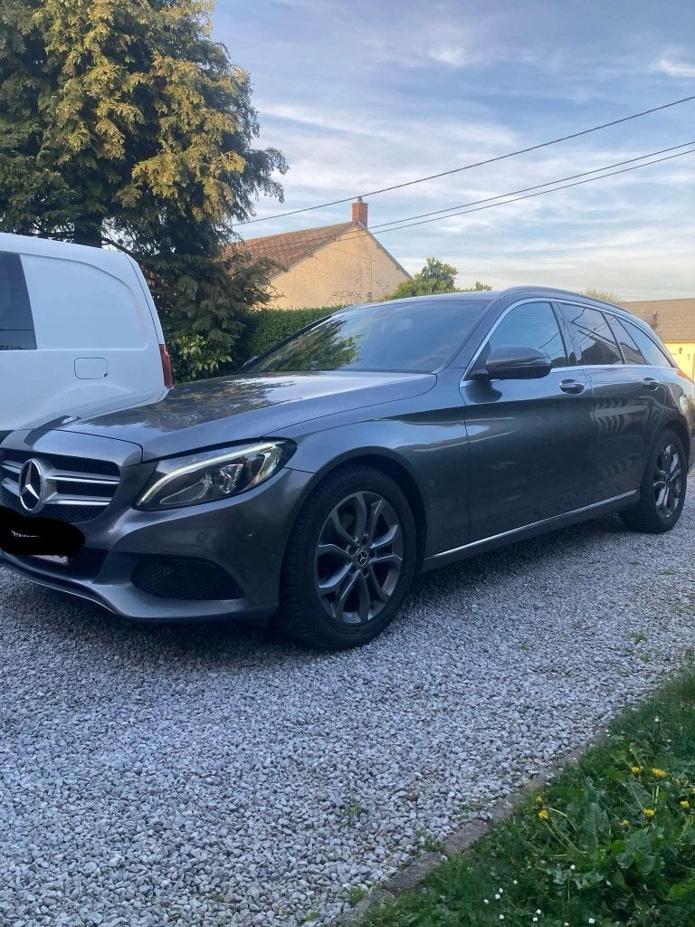 Mercedez-C 180 D Break, Auto's, Mercedes-Benz, Particulier, Diesel, Euro 6, Break, 5 deurs, Handgeschakeld, Zilver of Grijs, Zwart