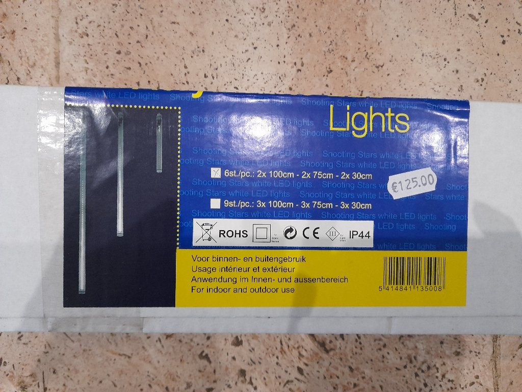 Nieuwe LED kerstverlichting ijspegels 6 stuks, Diversen, Ophalen of Verzenden, Nieuw