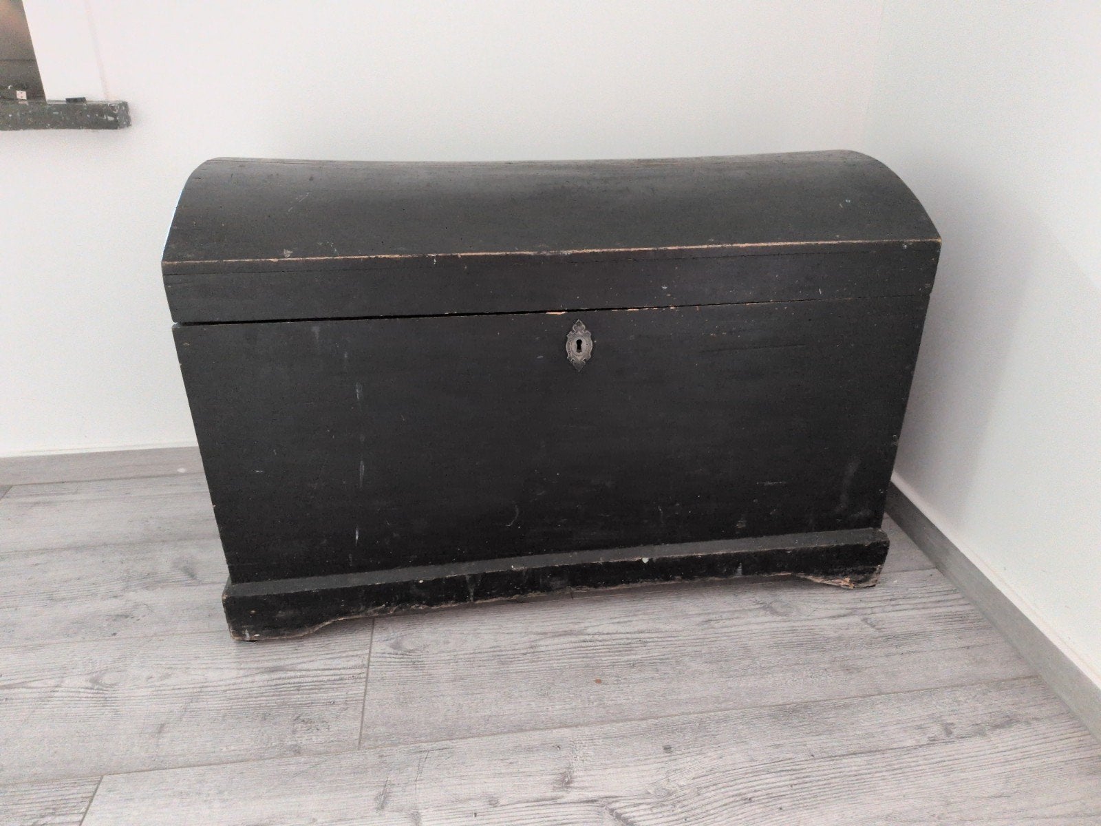 antieke houten dekenkist, Ophalen