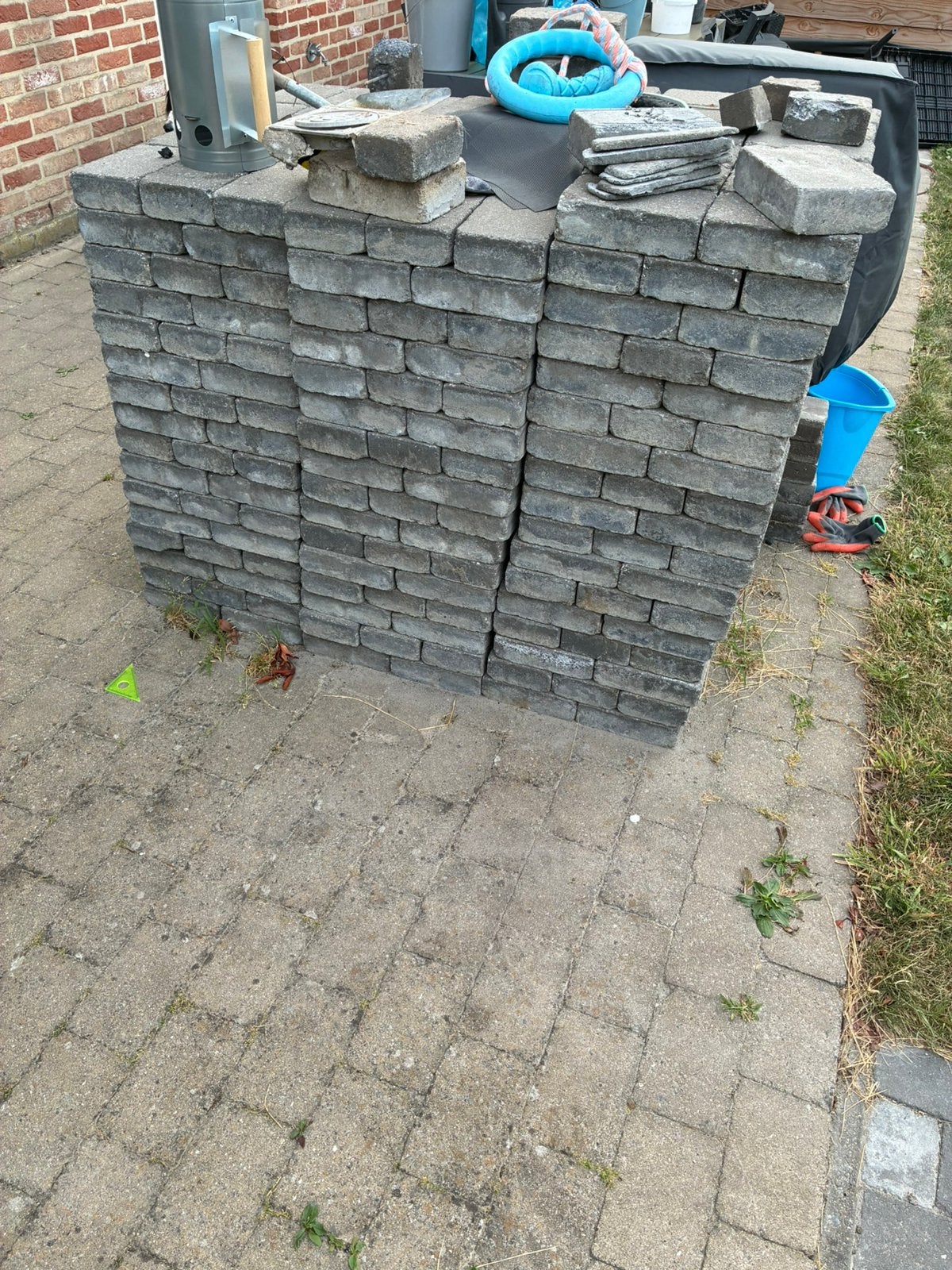 KLINKERS GOED VOOR 16,5m2, Jardin & Terrasse, Pavé & Dalles, Enlèvement, Utilisé, Briques