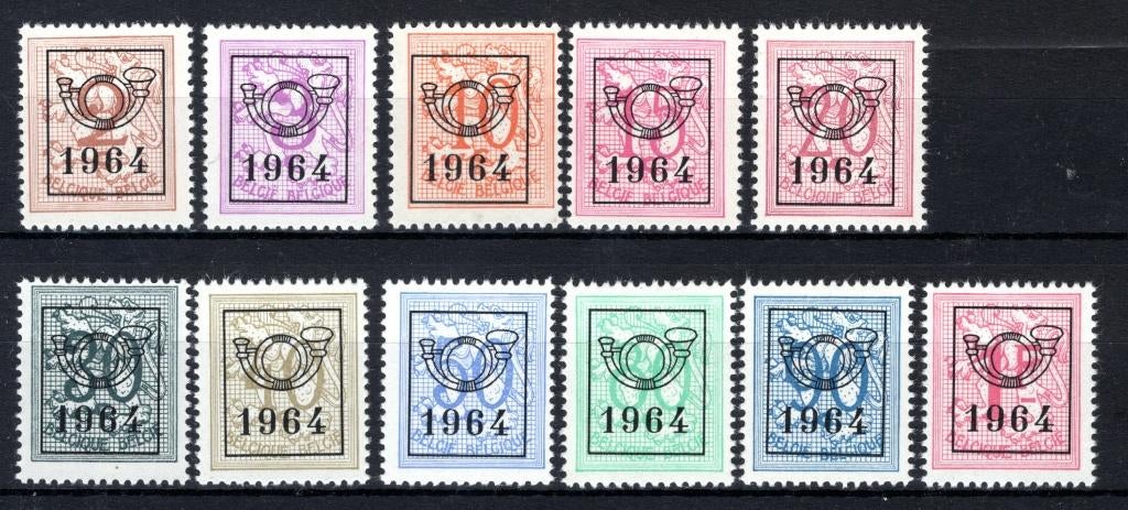 PRE747/757 MNH** 1964 - Figure sur un lion héraldique, Timbres & Monnaies, Timbres | Europe | Belgique, Enlèvement ou Envoi, Non oblitéré