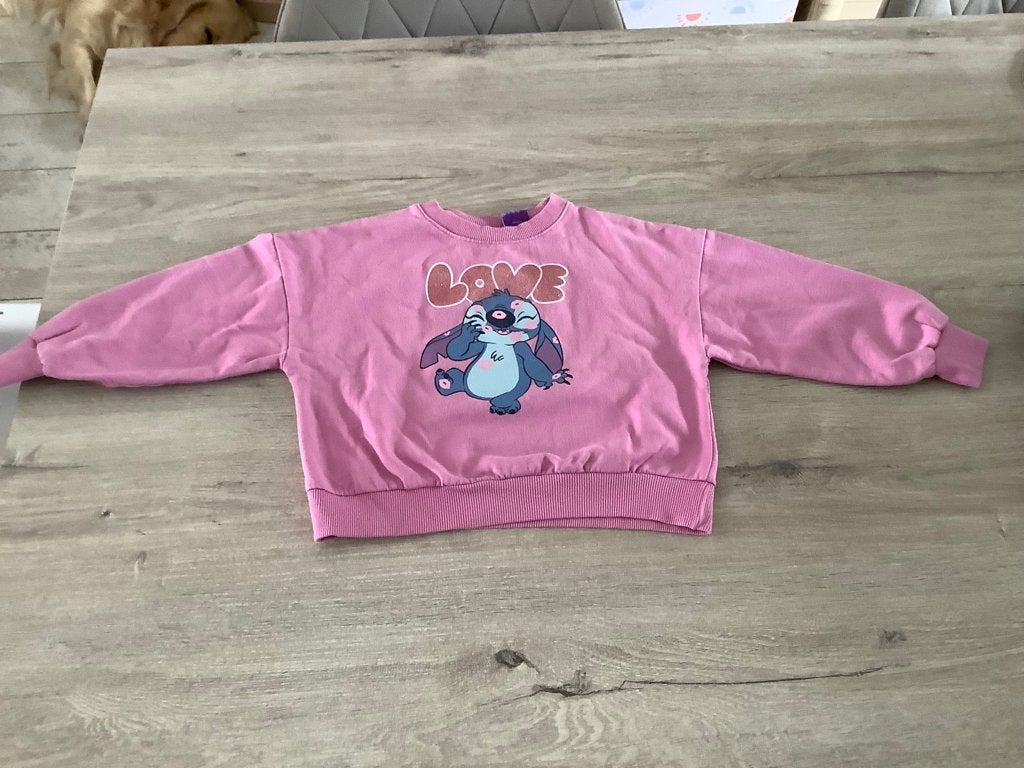 Pull rose Disney Stitch pour fille (Taille 122), Enlèvement ou Envoi, Pull ou Veste, Utilisé, Milla Star