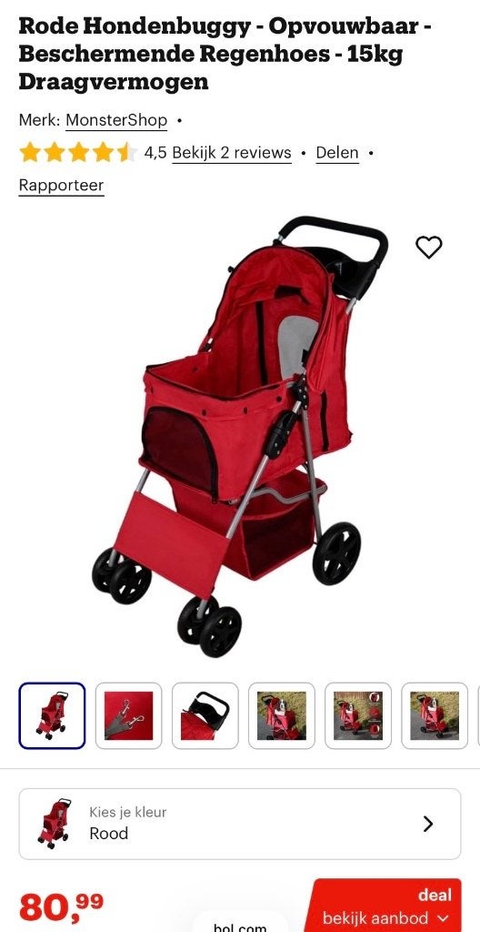 Hondenbuggy, Ophalen, Nieuw, Hondenbuggy