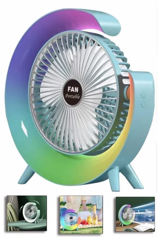 Mini oplaadbare LED-ventilator, Caravans en Kamperen, Ophalen of Verzenden, Nieuw