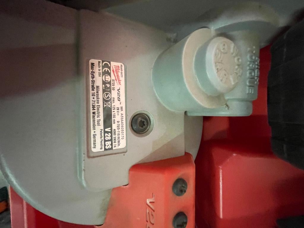 metaal bandzaag milwaukee v 28, Ophalen