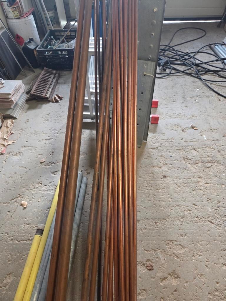 koperen buizen, rood koper, Ophalen