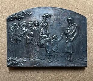 Herdenkingsplaquette WW1, Enlèvement ou Envoi, Autres, Emblème ou Badge