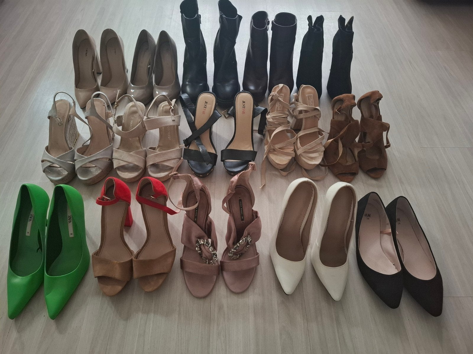 15 paar schoenen maat 38, Ophalen of Verzenden, Pumps