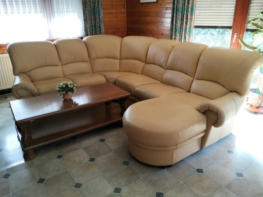lederen salon, Enlèvement, Comme neuf, Cuir