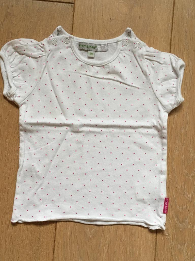 t-shirt premaman gestippeld maat 74, Kinderen en Baby's, Babykleding | Maat 74, Meisje, Nieuw, Ophalen of Verzenden, Premaman