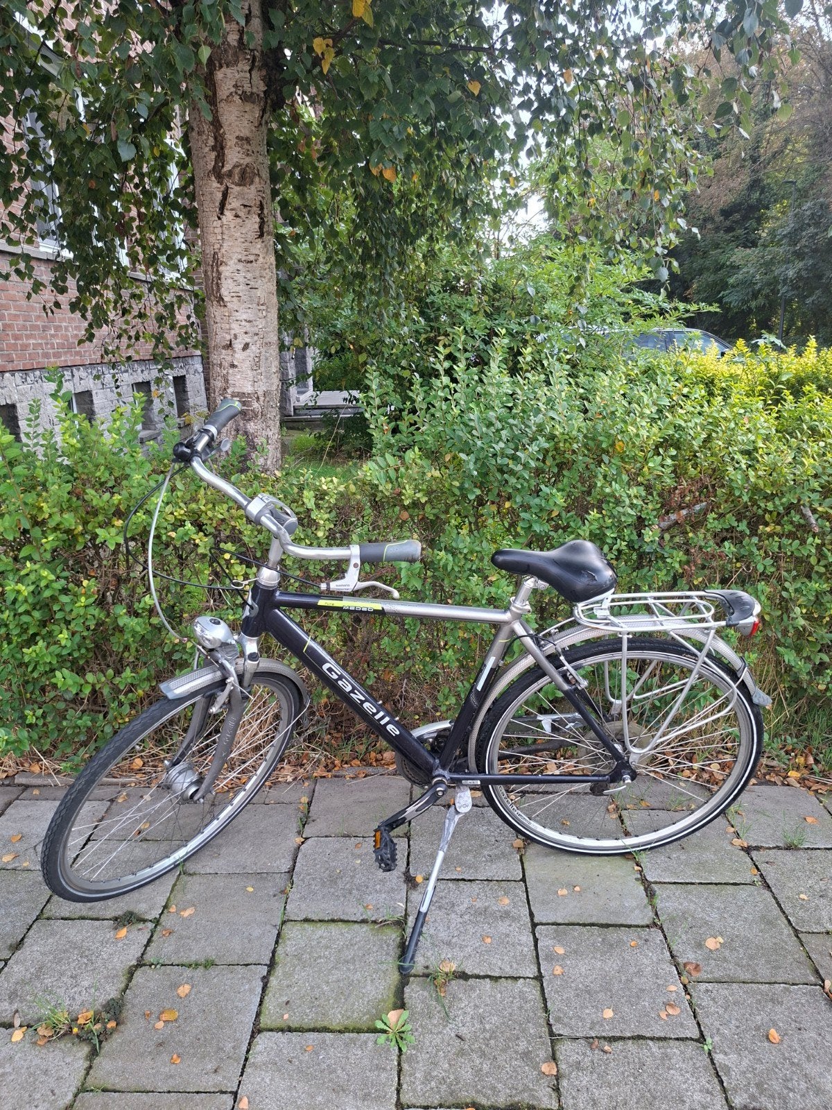 Gazelle Medeo Plus herenfiets - stadsfiets met versnellingen, Fietsen en Brommers, Ophalen, Gebruikt, Velgrem, Versnellingen
