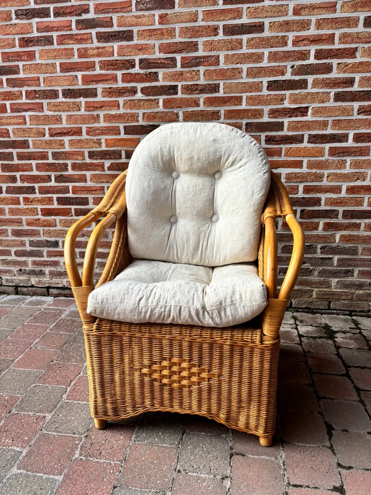 Rieten fauteuil, Ophalen, Zo goed als nieuw