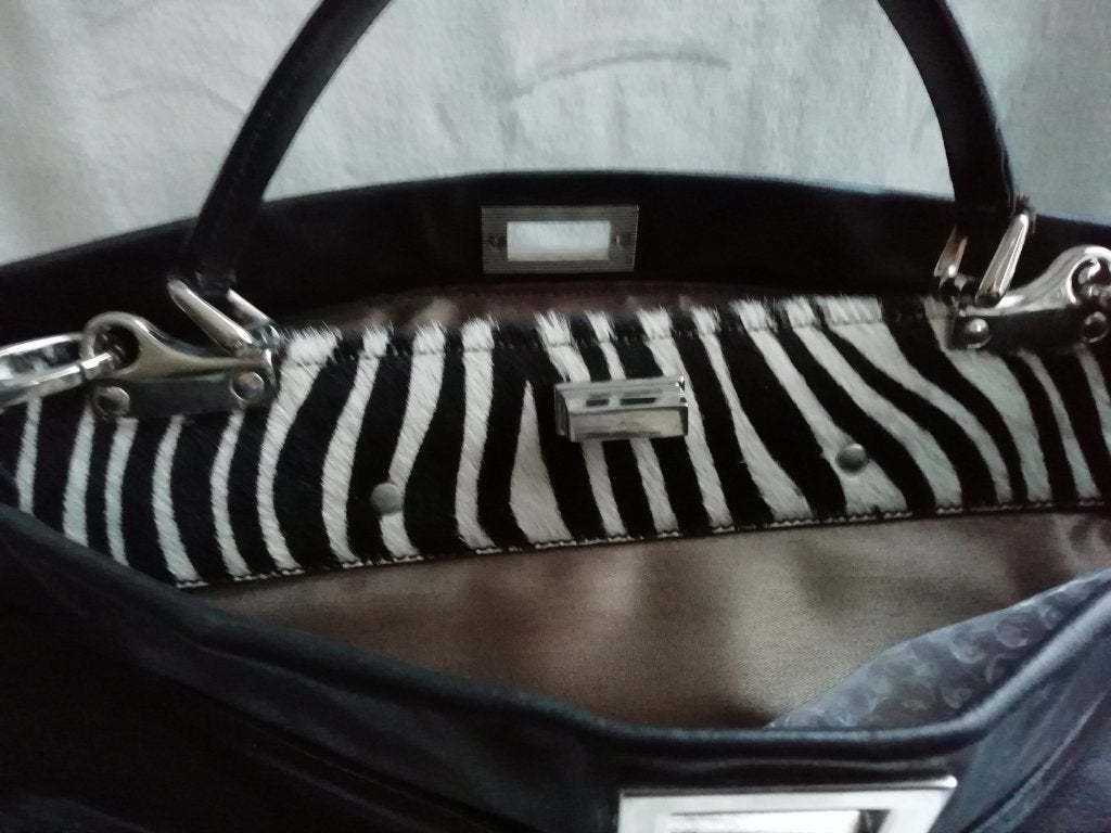 Sac à main en cuir noir — Maxima Milano, Enlèvement, Comme neuf, Noir, Sac à main