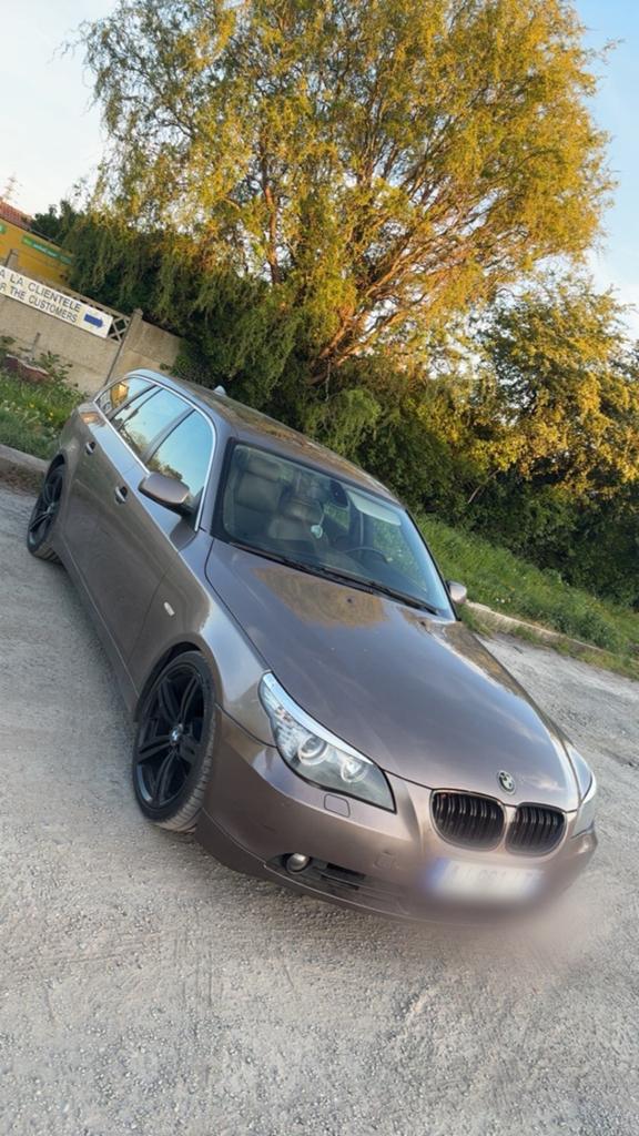 Bmw 530 d e61, Auto's, Automaat, Achterwielaandrijving, Bruin, Leder