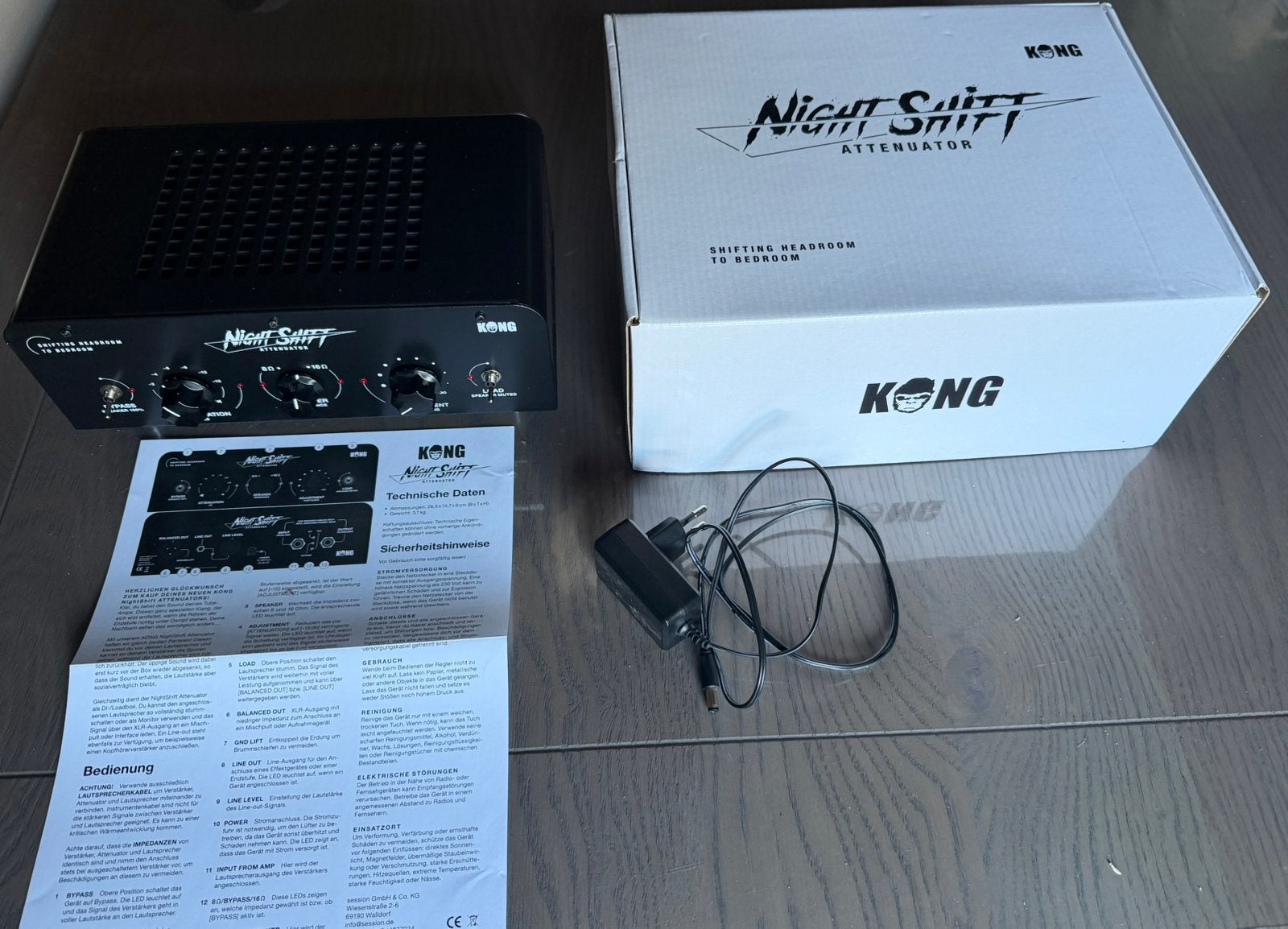 KONG NightShift Attenator/Loadbox 250w-8/16 Ohm, Muziek en Instrumenten, Ophalen of Verzenden, Zo goed als nieuw, Volume