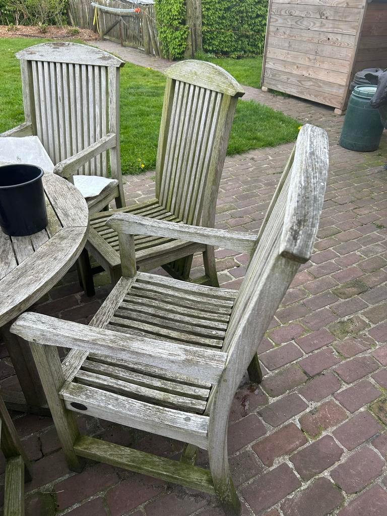 Lister 4 stoelen met armleuning, Ophalen, Zo goed als nieuw