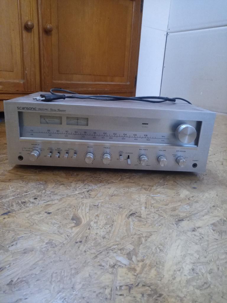 Scansonic 3500 RC Stereo Receiver, Audio, Tv en Foto, Versterkers en Ontvangers, Ophalen, Gebruikt