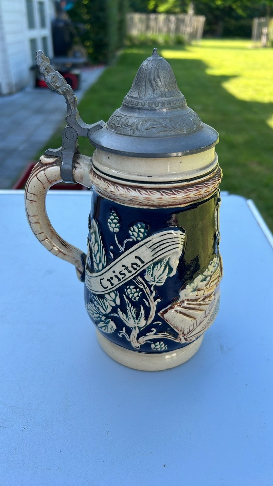 Vintage bierpul Cristal Alken, Ophalen, Gebruikt, Pul(len), Overige merken