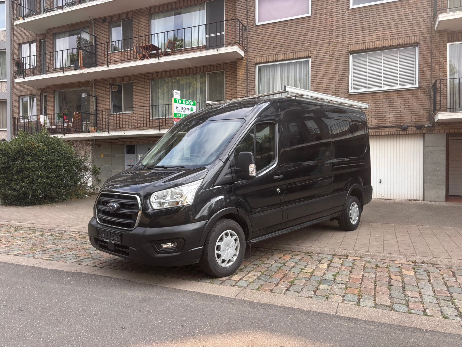 Ford transit 2.0 170pk 2020 Euro6D AUTOMAAT L3h2 camera, Automaat, Zwart, Leder, Diesel
