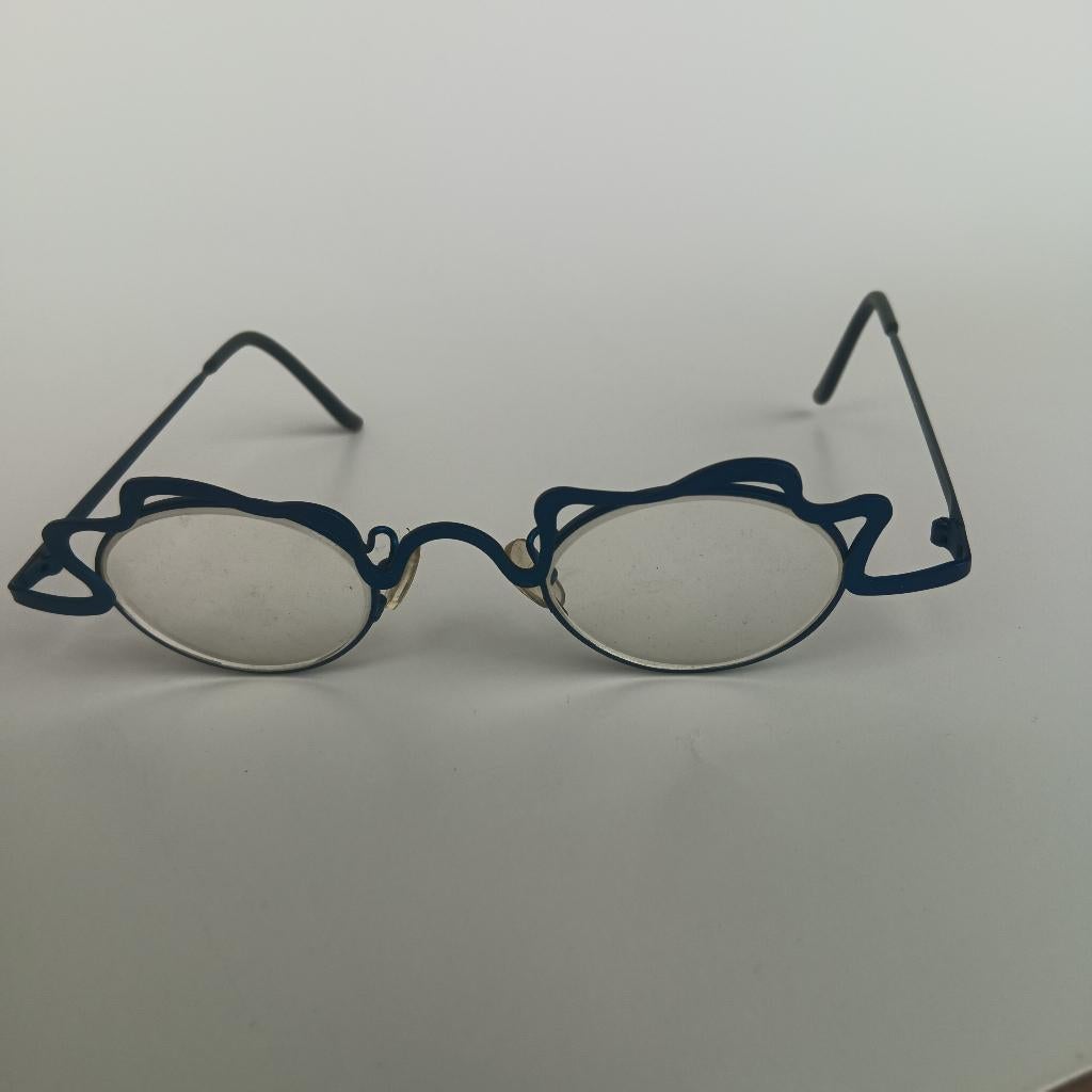 Bril Theo Tortelini, Gebruikt, Blauw, Bril, Ophalen