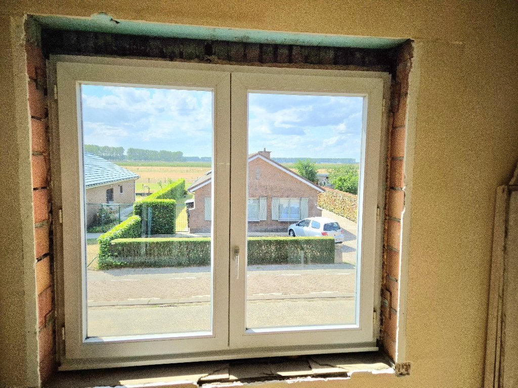 Pvc raam, Bricolage & Construction, Vitres, Châssis & Fenêtres, Double vitrage, 120 à 160 cm, Fenêtre de façade ou Vitre, Enlèvement