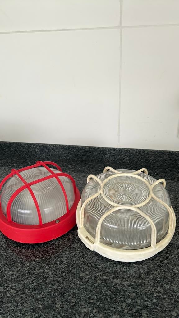 2 plafondlampen, Ophalen of Verzenden, Gebruikt