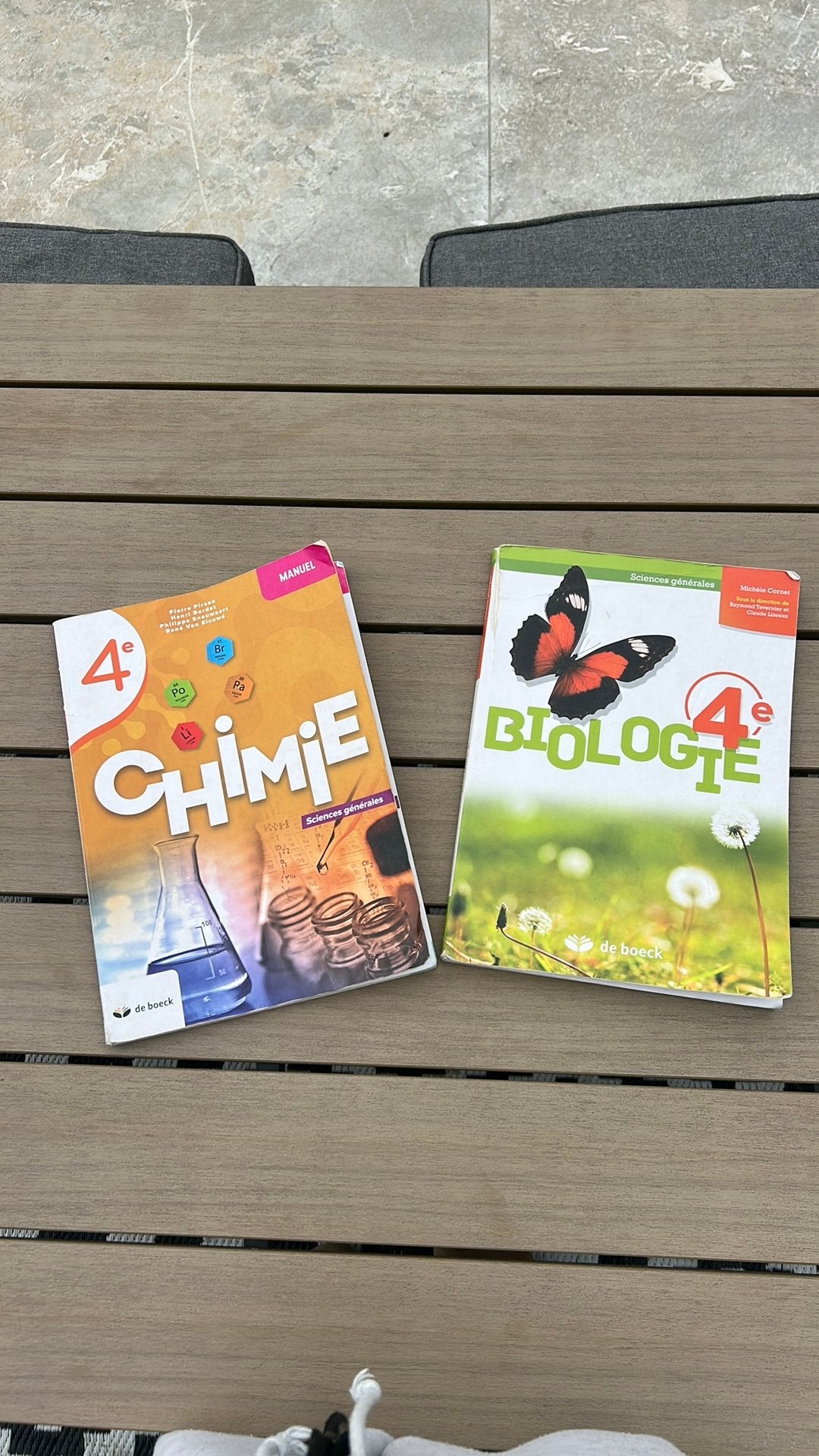 Livres scolaires chimie et Bio 4, Livres, Enlèvement, Utilisé, Secondaire, Biologie