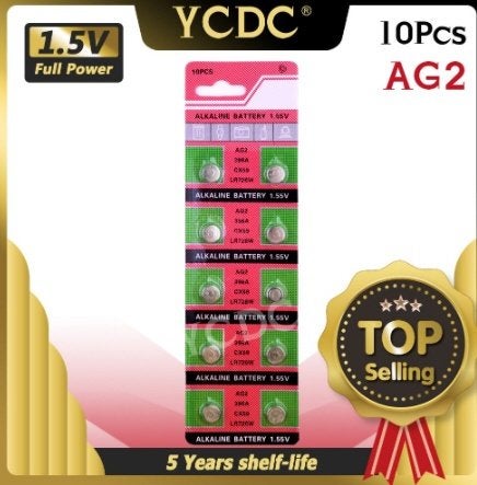 Piles bouton alcalines AG2 1,5 V - SR726SW - LR726, TV, Hi-fi & Vidéo, Batteries, Neuf, Rechargeable, Enlèvement ou Envoi