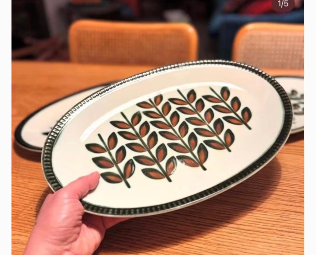 Plat de service ovale Boch Rambouillet, prix unitaire, Enlèvement