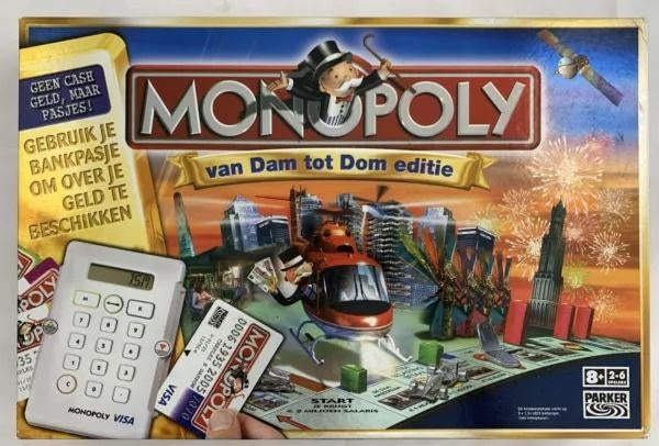 Le jeu de plateau Monopoly From Dam to Dom Edition est termi, Hobby & Loisirs créatifs, 1 ou 2 joueurs, Envoi, Comme neuf, Hasbro