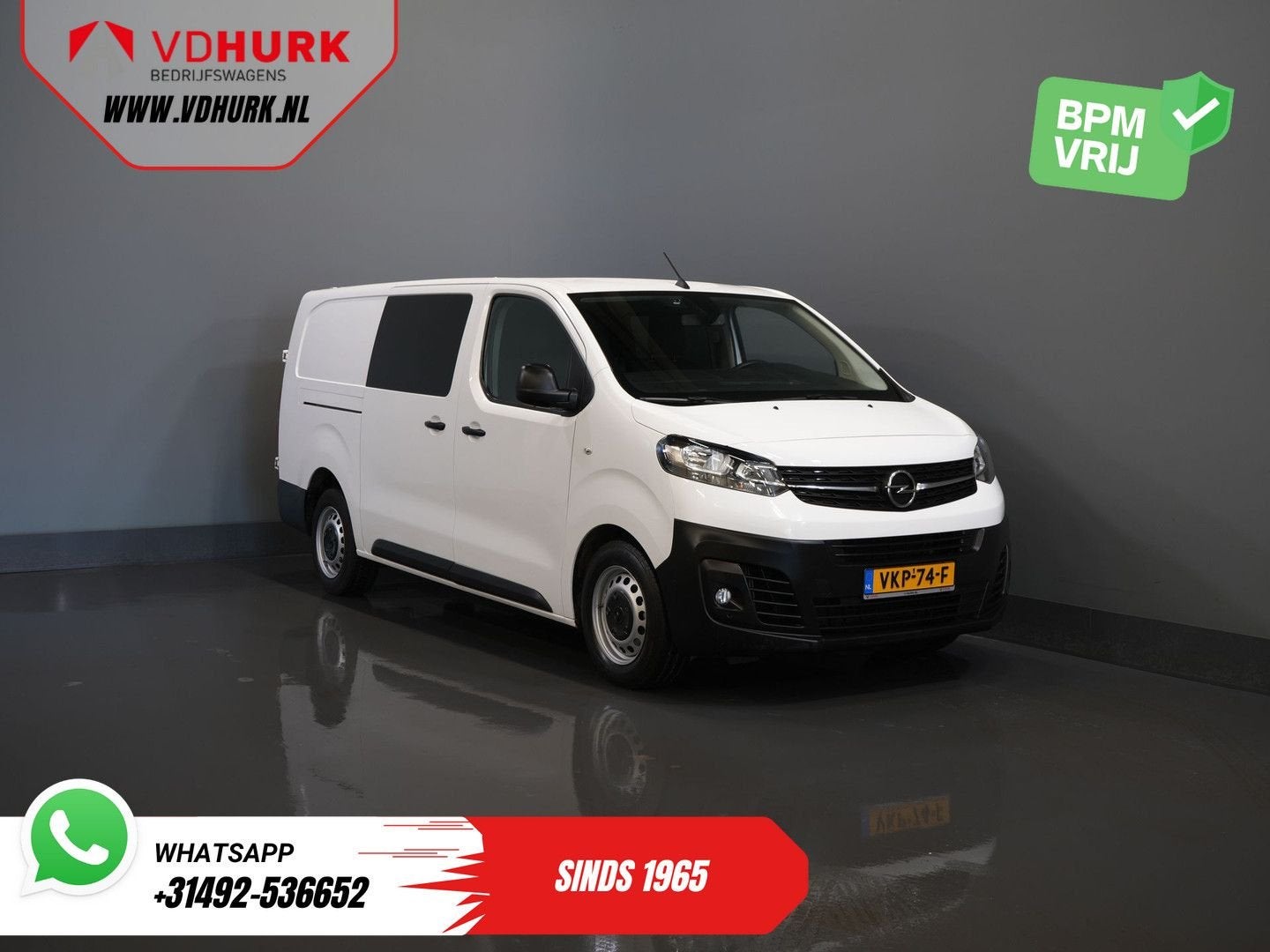 Opel Vivaro 2.0 CDTI 125 pk DC Dubbel Cabine Carplay/ 6 Pers, Auto's, Bestelwagens en Lichte vracht, Parkeersensor, Wit, Bedrijf