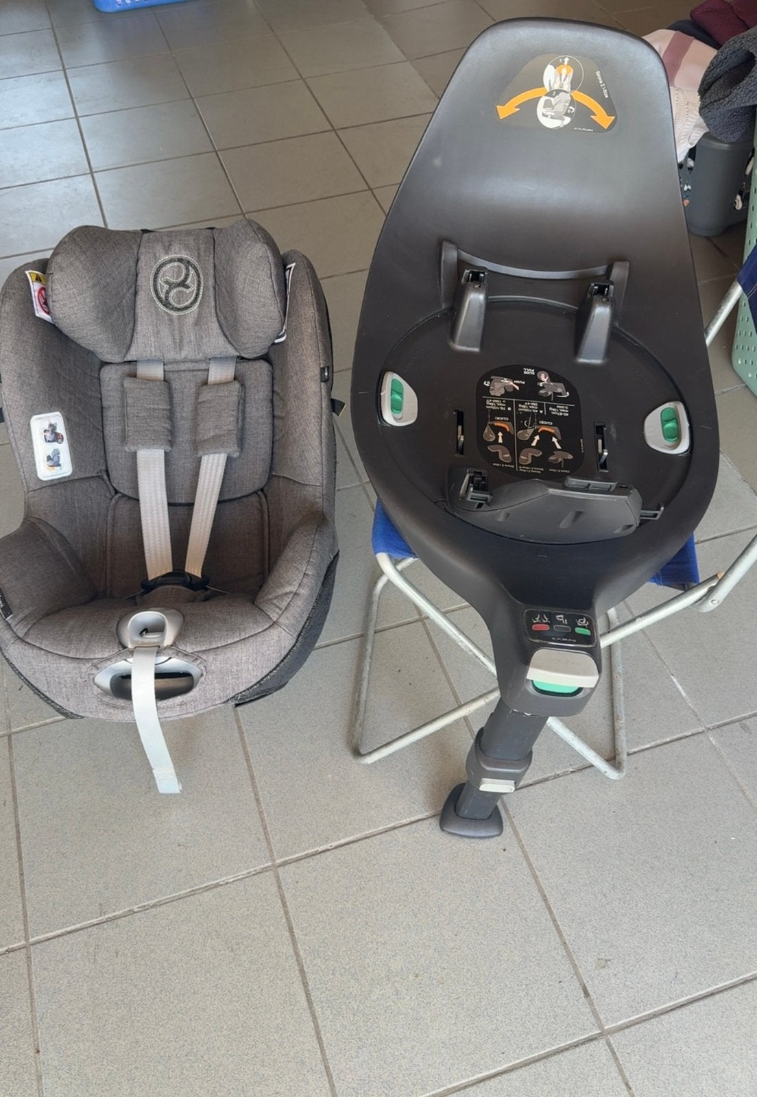 Base Isofix Cybex 360 + siege isofix Cybex, Ophalen, Zo goed als nieuw, Isofix