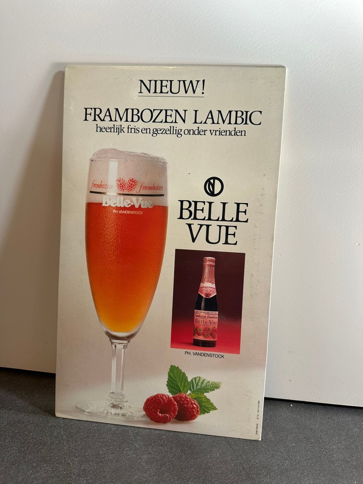 Belle vue reclamebord, Verzamelen, Ophalen of Verzenden, Zo goed als nieuw, Reclamebord