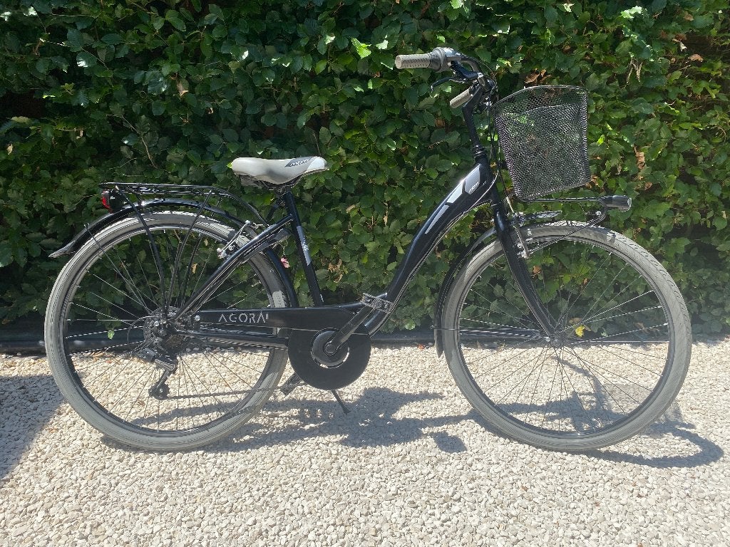 Meisjesfiets zwart maat 54, Vélos & Vélomoteurs, Vitesses, Frein sur jante, Comme neuf, Enlèvement