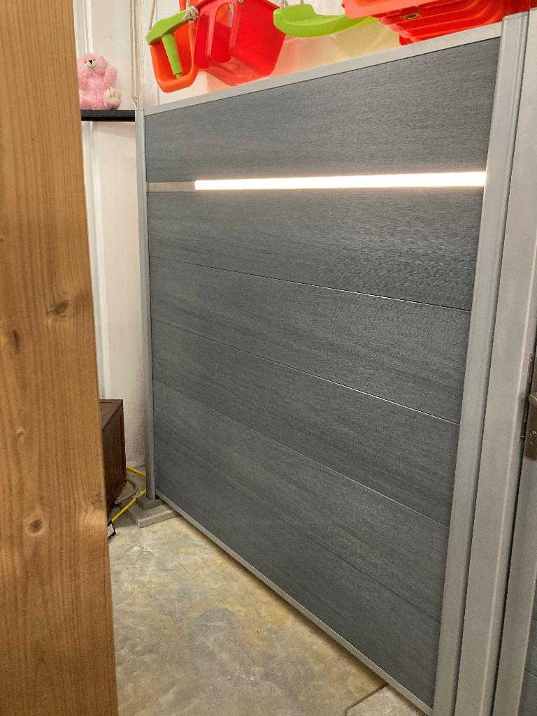 WPC Platinum XL donkergrijs, Ophalen, 150 tot 200 cm, 150 tot 200 cm, Composiet
